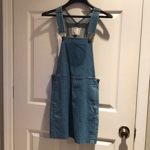 Life In Progress Denim Overall Dress Women’s Small